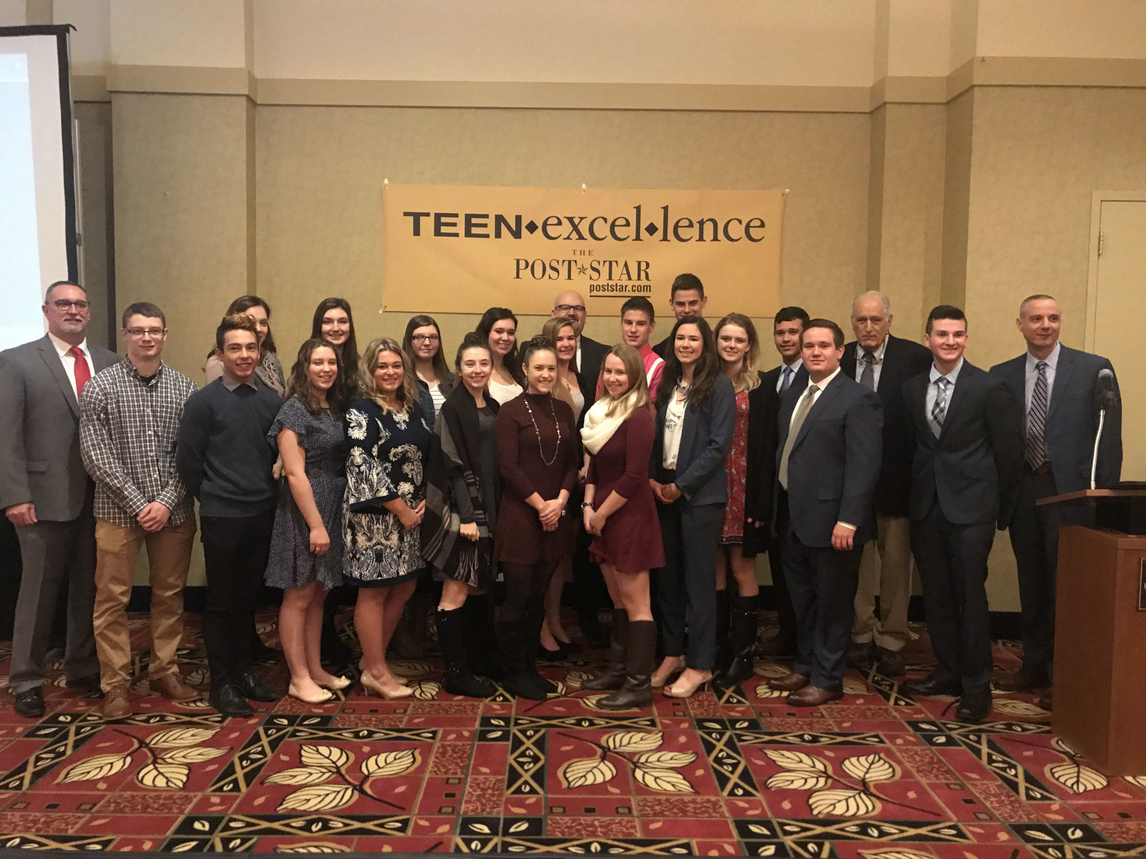 Teen Excellence Award winners